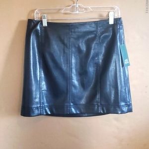 Wild Fable Faux Leather Mini Skirt Size 10